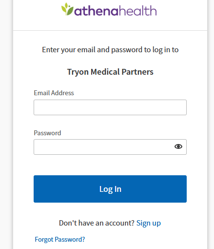 Tryon Patient Portal Login