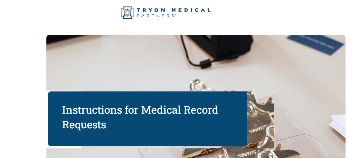 How to Request Your Tryon Medical Record